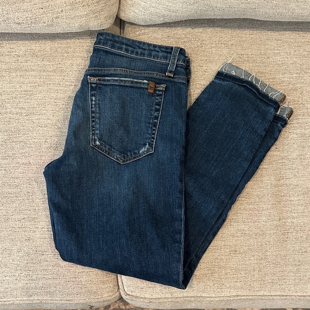 Distressed Blue Jeans
